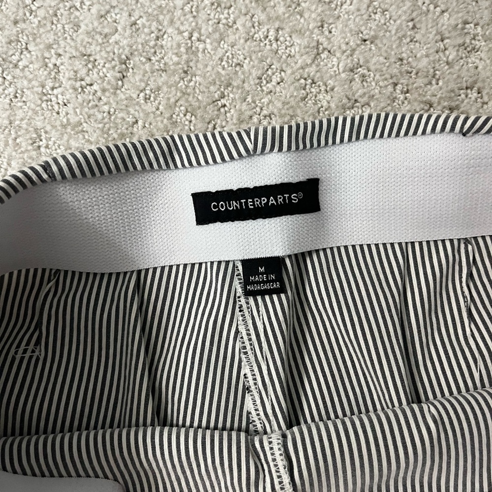 Gray and white striped trousers - Picture 2 of 3
